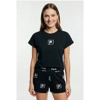 Fila Shorty WOMAN JERSEY PYJAMAS (2 tlg) mit auffälligem Logodruck, Rundhalsausschnitt