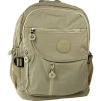 BAG STREET Freizeitrucksack Bag Street Rucksack Handtasche Nylon beige, Damen, Jugend Cityrucksack, Freizeitrucksack Nylon, beige ca. 38cm