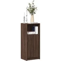 vidaXL Sideboard, LED-Sideboard Braun Eichen-Optik 42,5x34x100 cm Holzwerkstoff