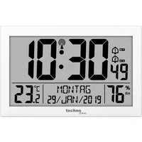 technoline Funkwanduhr WS 8016 (mit Temperatur- und Luftfeuchteanzeige)