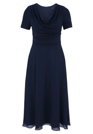Vera Mont - Cocktailkleid Patch Dark Blue/Dark Blue - Gr. - 50