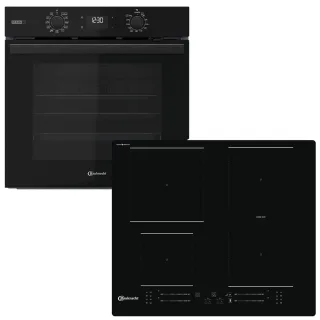 BAUKNECHT Backofen-Set "BAKO 820 Pyro Steam" mit 1-fach-Teleskopauszug FlexiClean - zwei mühelose Reinigungsfunktionen (Pyrolyse & Hydrolyse) je nach Bedarf Set, 2 Stk. tlg. GentleSteam – für ein saftiges Inneres und ein knuspriges Äußeres