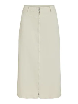 VILA - VIHEDEA HW MIDI SKIRT birch - Gr. - 36