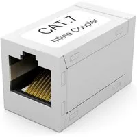 HB-DIGITAL Kabelverbinder-Sortiment Netzwerkkabel Adapter CAT 7 RJ45 Indoor verchromt, für die Verwendung in geschlossenen Räumlichkeiten geeignet (Indoor)