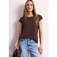 STREET ONE T-Shirt mit U-Boot-Ausschnitt