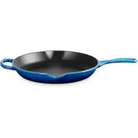 LE CREUSET Bratpfanne Brat- und Servierpfanne Signature rund azure 30cm