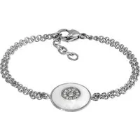 Amello Edelstahlarmband Amello Rund Armband silber weiß (Armband), Armbänder für Damen Edelstahl (Stainless Steel)