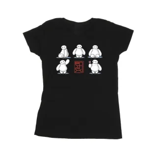 Disney Damen/Damen Big Hero 6 Baymax Viele Posen T-Shirt aus Baumwolle (Schwarz)