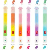 Legami Marker Legami Set mit 6 Textmarkern mit Doppelspitze Meow Kitty Katze