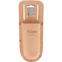Triuso Gartenschere Leder Scherenhalter für Garten- und Blechscheren, mit Gürtelschlaufe und Gürtelclip