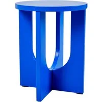 en.casa Beistelltisch, »Kysdajore« rund MDF 50 x Ø40 cm Royalblau