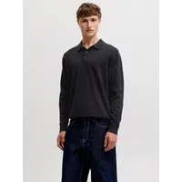 Jack & Jones Polokragenpullover JJEBASIC KNIT LS POLO SN Baumwolle, normal geschnitten