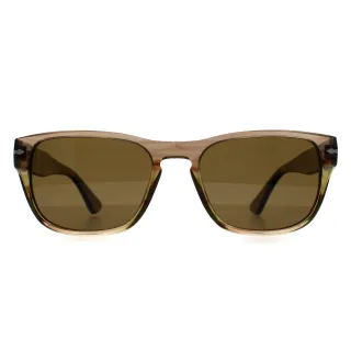 Persol PO3341S 120757 gestreifte braun grÃ¼n braun polarisierte Sonnenbrille