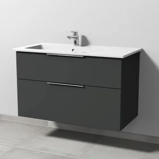 Sanipa 3way Keramik-Set Keramik-Waschtisch und Unterbau (UP325) UP3251B