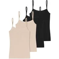 Schiesser Unterhemd MODAL ESSENTIALS (Set) weich, formstabiles temperaturausgleichendes Material im 4er Sparpack