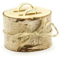 partydeco Ringkissen, Ringkissen Holz / Baumscheibe 6cm Natur