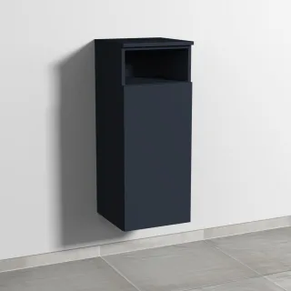 Sanipa 3way Mittelschrank mit 1 Tür und 1 offenem Fach, Marine-Matt, SP1331R SP1331R