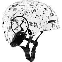 NILS EXTREME Fahrradhelm Fahrradhelm weiß in verschiedenen Größen für Skating und Roller, In-Mold-Technologie, 10 Belüftungsöffnungen, Verstellsystem