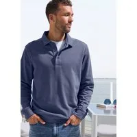 John Devin Sweatshirt Langarm, Pullover mit Polokragen, Baumwolle