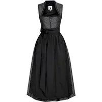 Alpenmärchen Dirndl Langes Dirndl Avelina in schwarz - ALM1050