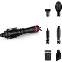 Rowenta Warmluftbürste Rowenta x Karl Lagerfeld Express Style Warmluftbürste, 5-in-1 Bürste, Keratin & Glow-Beschichtung, konstanter Luftstrom, CF635L