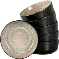 OTTO home Müslischale modernes Schüssel-Set Novalee, Geschirr-Set, Bowl, Steinzeug, (Set, 6-tlg), hohe Haltbarkeit, spülmaschinen- & mikrowellengeeignet, Reaktivglasur