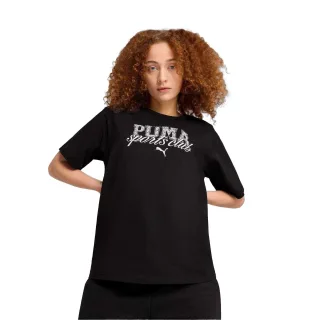 Puma - T-Shirt für Herren/Damen Unisex, leger, kurzärmlig (Schwarz)