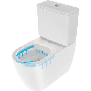 Duravit Soleil by Starck Stand-Tiefspül-WC Kombination 2011090000 37x65cm, 4,5 l, rimless, weiß