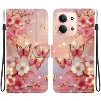 Wigento Smartphone-Hülle Für Xiaomi Redmi 15C 5G / 4G / Poco C85 Design Kunstleder Wallet Hülle, Kunst-Leder Schutzhülle magnetischer Verschluss