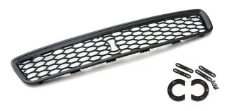 Kühlergrill Sportgrill Waben Matt Schwarz Emblem Halter für Audi A4 B5 8D