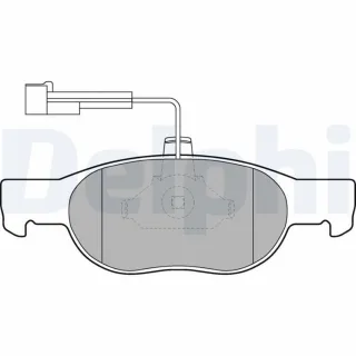 Delphi Bremsbel?ge vorne Alfa Romeo Fiat Lancia LP1585