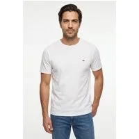 FYNCH-HATTON T-Shirt regular fit, unifarben, mit Logo Stickerei
