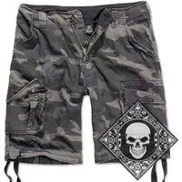 Brandit Cargoshorts Cargo Shorts kurze Hose Legend Army mit UD Bandana