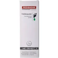 Pedibaehr Fußpuder Pedibaehr Fußdeopuder 100g erfrischender Orangen-/Zitronenduft, 1-tlg., desodorierend, talkfrei, basierend auf Maisstärke