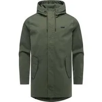 Ragwear Funktionsmantel Mr Smithem Twill YOUMODO Funktioneller Übergangsmantel mit Kapuze