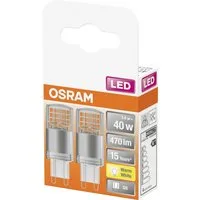 Osram LED-Leuchtmittel Osram LED Stiftsockellampe Star G9 4,2 W 2er-Pack, Nicht dimmbar