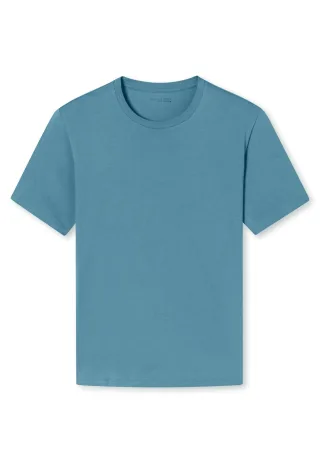 SCHIESSER - T-shirt Rundhals blaugrau - Gr. - 48