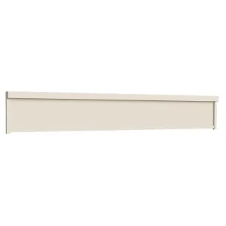 Außenrollo 4 Meter breit, Tuch Beige, Endleiste Cremeweiß, 4000 x 600 mm, lichtdurchlässiges Tuch Beige, individuell konfigurieren