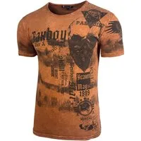 Baxboy T-Shirt Baxboy T-Shirt Rundhalsshirt mit Markenprint B-07
