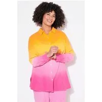 Angel of Style Hemdbluse Bluse oversized Musselin Farbverlauf