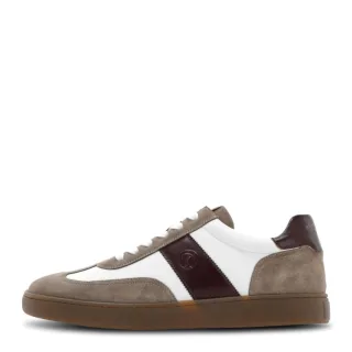 CARL GROSS - Leder-Sneaker zum Schnüren braun - Gr. - 43