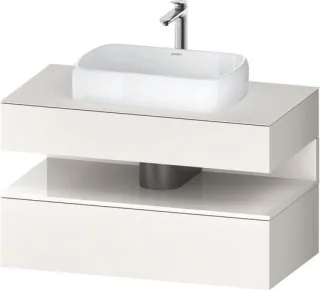 Duravit Qatego Konsolenwaschtischunterbau wandhängend Weiß Supermatt 1000x550x600 mm - QA47310228400 QA4731022840010
