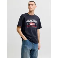 Jack & Jones T-Shirt JJELOGO TEE SS O-NECK 2 COL AW26 SN Baumwolle, regular fit