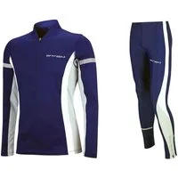 Airtracks Lauftights Herren Thermo Laufset: Funktions Laufshirt Lang + Laufhose Lang (Laufset, 2-tlg., Laufbekleidung mit Thermoqualität, Herbst - Winter) » S M L XL XXL XXXL «