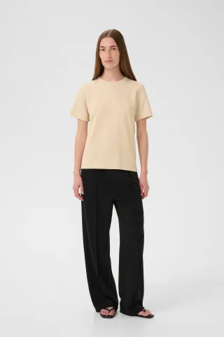 T-shirt VincentIW Gerade Passform beige