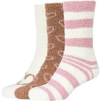Camano Kuschelsocken warm & cozy (3-Paar) gestreift, gemustert, weich, wärmend