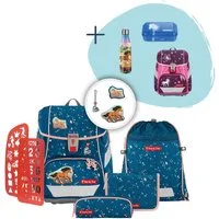 Step by Step Schulranzen 2IN1 PLUS „Wild Horse Ronja“, 9-teilig, blau (6-teilig, 9-tlg)