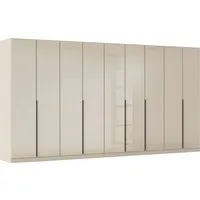 OTTO home Drehtürenschrank Kleiderschrank Kleiderschränke Schrank Garderobe AGORDO mit Glasfront (in zwei Griff-Farben, Breiten 91-405 cm) durchdachte Innenausstattung, in 8 Breiten und 2 Höhen MADE IN GERMANY