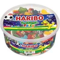HARIBO Süßigkeit, Haribo Fußball Party Box Mischung aus Fruchtgummi Runddose 750g