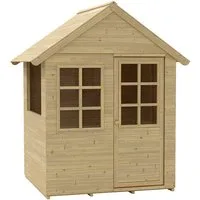 Zwerkules Spielhaus Holla, Kindgerechtes Design, Einfach zusammengebaut, LxBxH 121x98x140cm